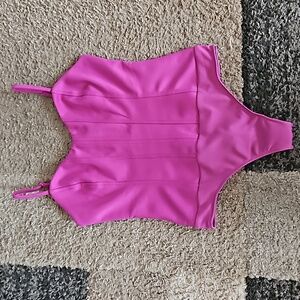 NWOT Woman's Intempo Corset Bodysuit. Adjustable Spaghetti Straps. Sz: XS